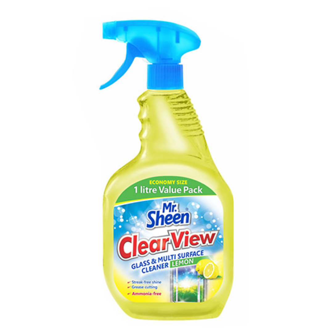 MR.SHEEN CLEARVIEW GLASS & M/SURFACE CLEANER LEMON 1L AH1241